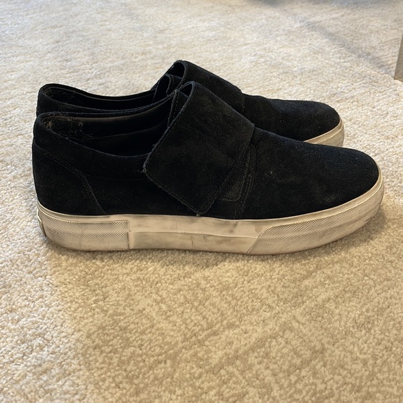 Vince black suede slides with Velcro - Picture 2 of 6